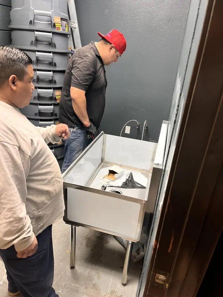 Commercial plumbing and sink installation in Dumbarton